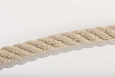 Kunsthanfseil, PP-Spinnfaser-Seil nach DIN 83329 (Form B), gedreht, verschiedene Durchmesser (6 - 50 mm), natur/beige