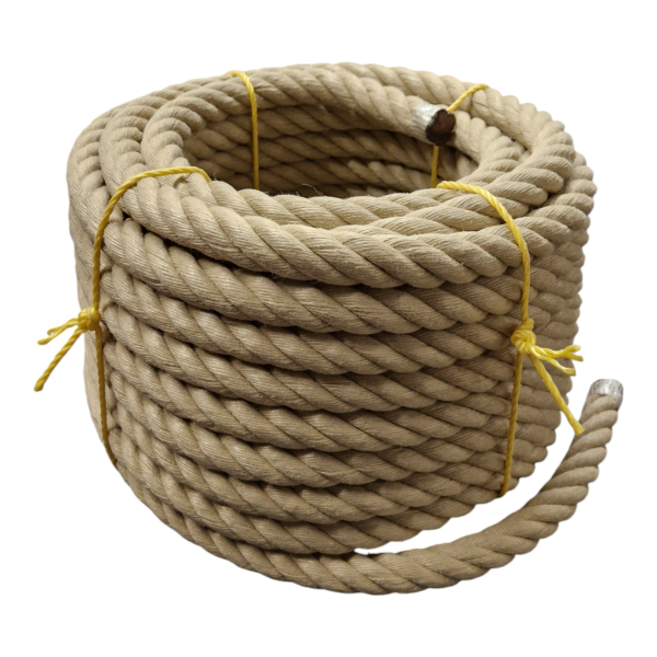 Kunsthanfseil, PP-Spinnfaser-Seil nach DIN 83329 (Form B), gedreht, verschiedene Durchmesser (6 - 50 mm), natur/beige