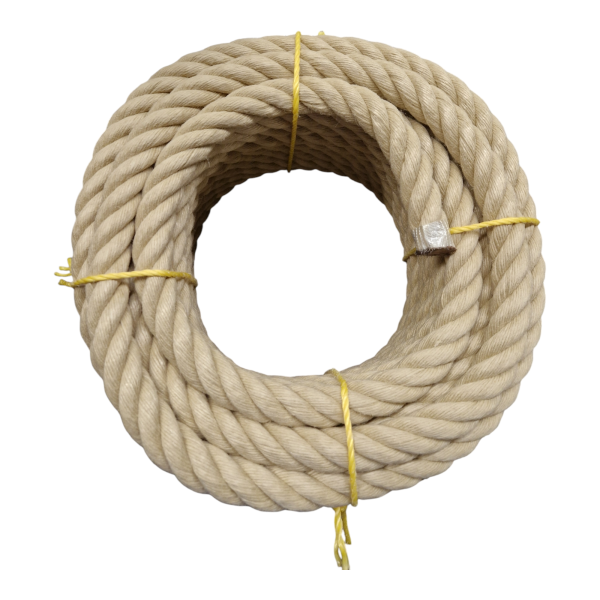 Kunsthanfseil, PP-Spinnfaser-Seil nach DIN 83329 (Form B), gedreht, verschiedene Durchmesser (6 - 50 mm), natur/beige