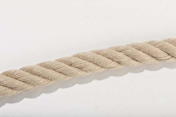 Kunsthanfseil, PP-Spinnfaser-Seil nach DIN 83329 (Form B), gedreht, verschiedene Durchmesser (6 - 50 mm), natur/beige
